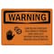 Signmission Safety Sign, OSHA WARNING, 7" Height, Saw Blade Present Disconnect, Landscape OS-WS-D-710-L-12390 - alternate 1